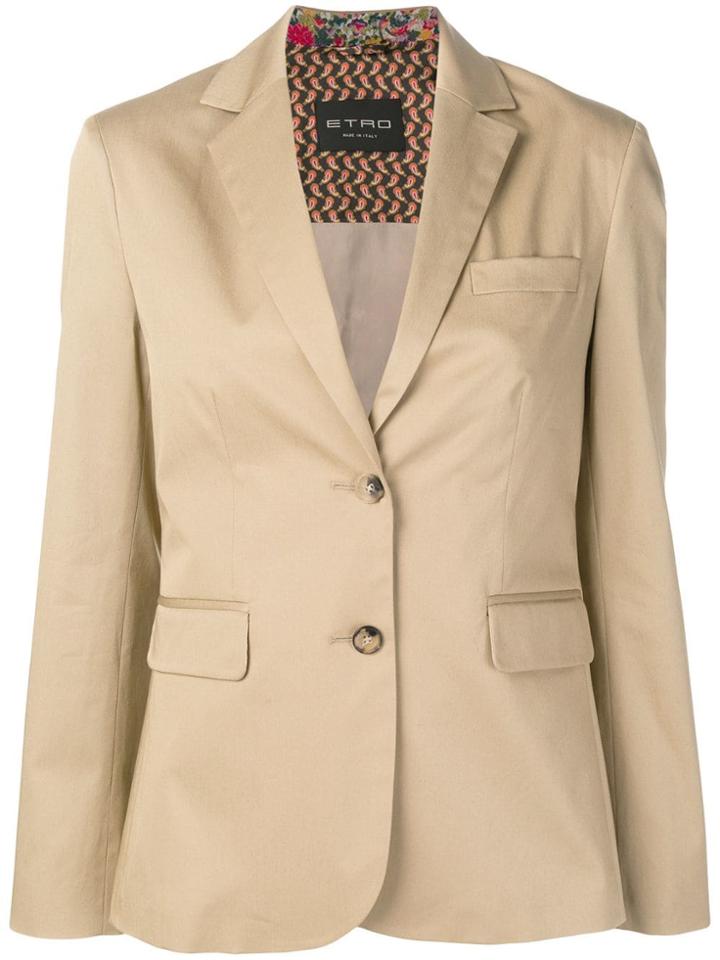 Etro Poplin Blazer - Brown