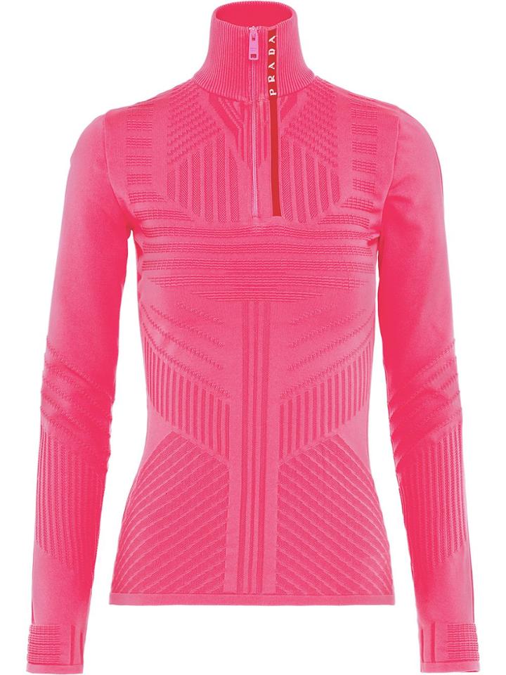 Prada Technical Jacquard Sweater - Pink