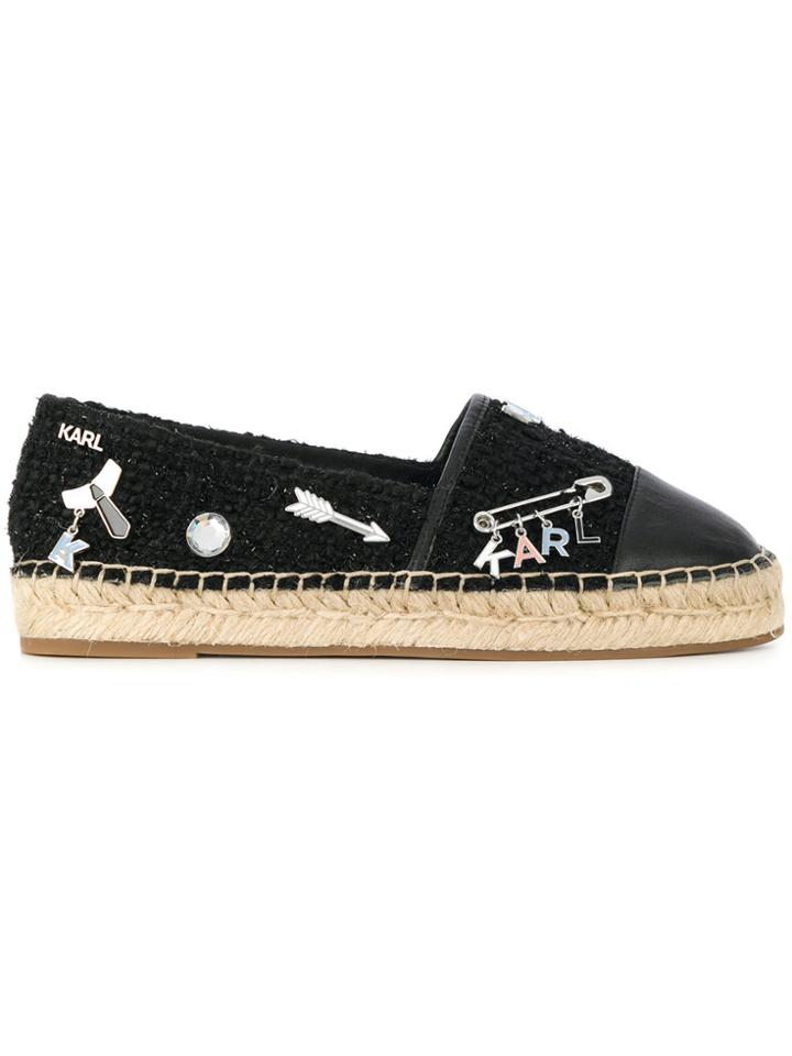 Karl Lagerfeld Kamini Souvenir Pin Espadrilles - Blue