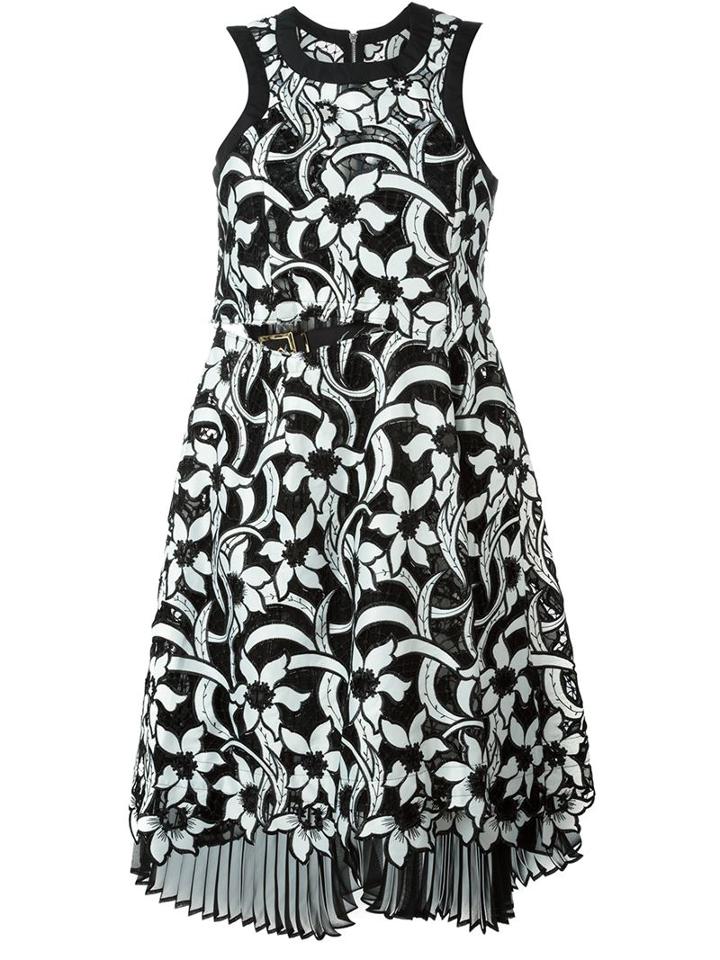 Sacai 'lily' Lace Dress, Women's, Size: 3, Black, Nylon/polyester/nylon