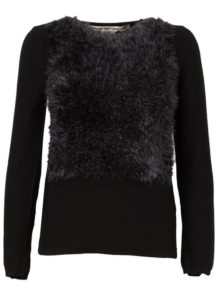Comme Des Garçons Fur Panel Jumper