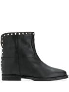 Via Roma 15 Stud-embellished Ankle Boots - Black