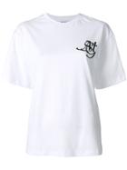 Msgm Logo Crest T-shirt - White