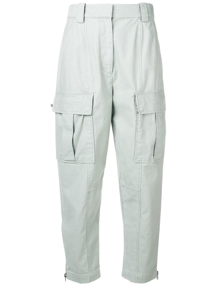 3.1 Phillip Lim Cropped Cargo Trousers - Green