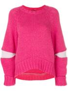 Alexander Mcqueen Cut-out Detail Sweater - Pink & Purple