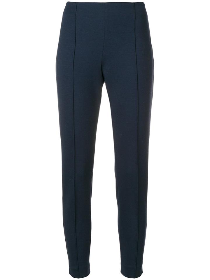 Le Tricot Perugia Cropped Slim-fit Trousers - Blue