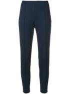 Le Tricot Perugia Cropped Slim-fit Trousers - Blue