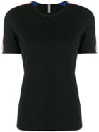 No Ka' Oi Stripe Trim Sports T-shirt - Black