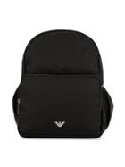 Emporio Armani Kids Padded Backpack - Black