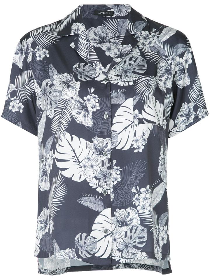 Loveless Floral Printed Blouse - Blue