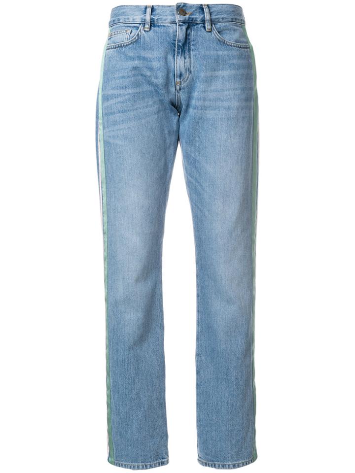 Victoria Victoria Beckham Side Stripe Jeans - Blue