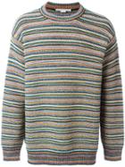 Stella Mccartney Striped Crew Neck Jumper, Men's, Size: Small, Cotton/polyamide/viscose/wool