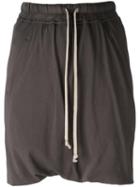 Rick Owens Drkshdw 'bud' Drawstring Shorts, Women's, Size: Medium, Grey, Cotton
