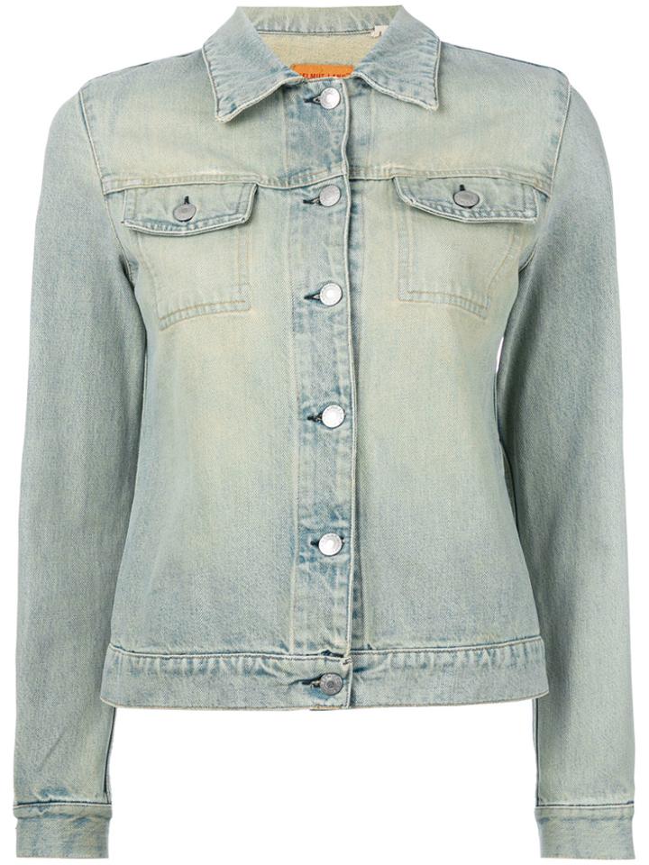 Helmut Lang Vintage Stoned Wash Denim Jacket - Blue