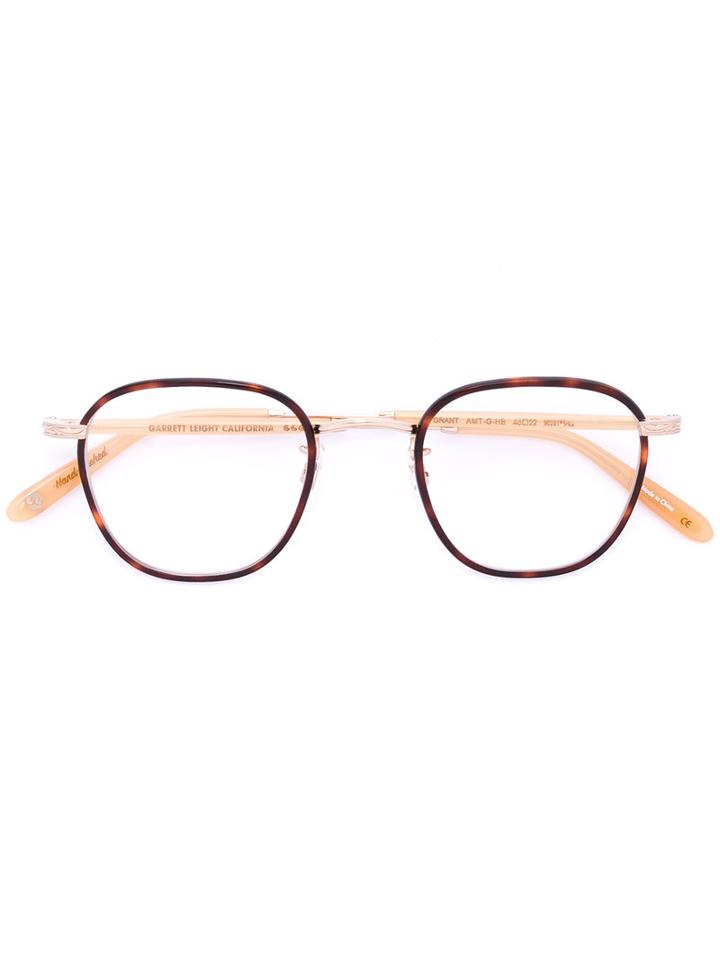 Garrett Leight - Grant Glasses - Unisex - Acetate/metal (other) - 46, Brown, Acetate/metal (other)