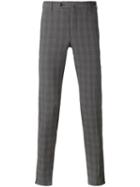 Pt01 - Checked Chinos - Men - Cotton/spandex/elastane - 46, Grey, Cotton/spandex/elastane