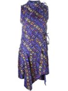 Isabel Marant 'tabby' Wrap Dress, Women's, Size: 40, Blue, Silk