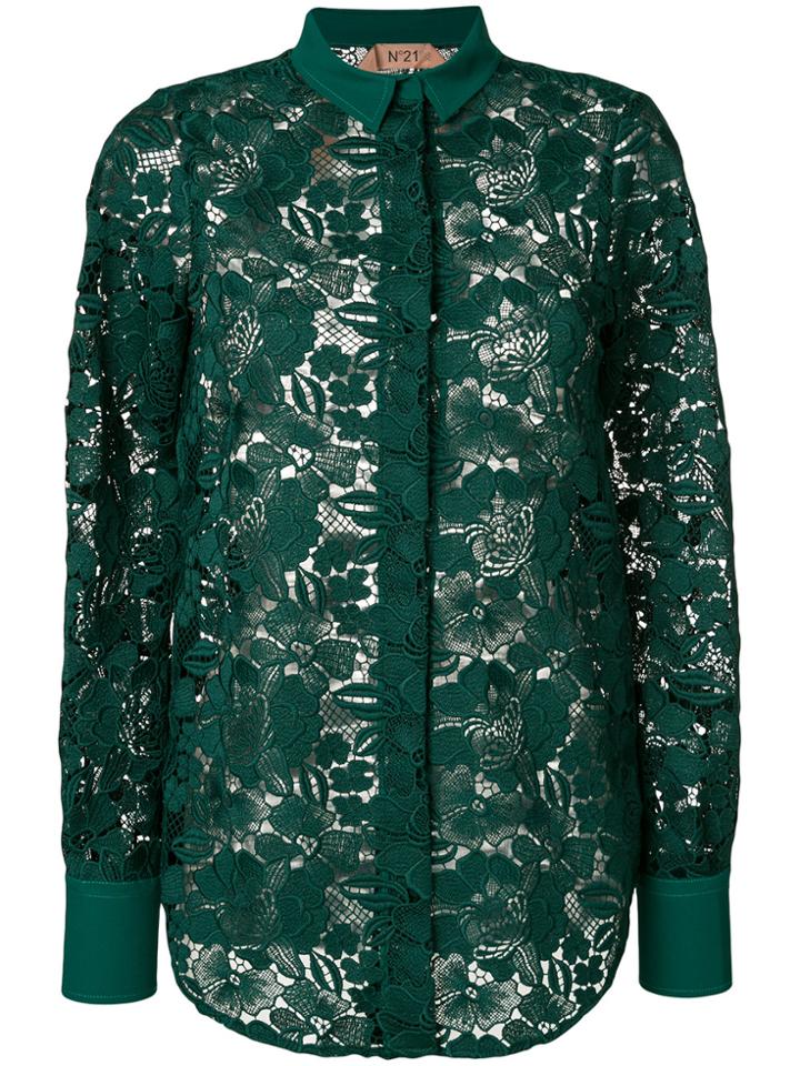 No21 Lace Shirt - Green