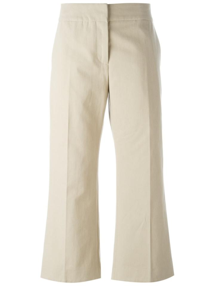 Marni Cropped Kick Flare Trousers - Nude & Neutrals