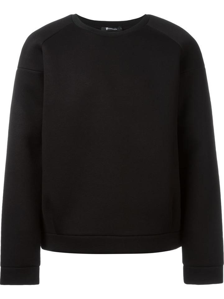 T By Alexander Wang Scuba Sweatshirt, Men's, Size: S, Black, Polyester/polyurethane/spandex/elastane/rayon