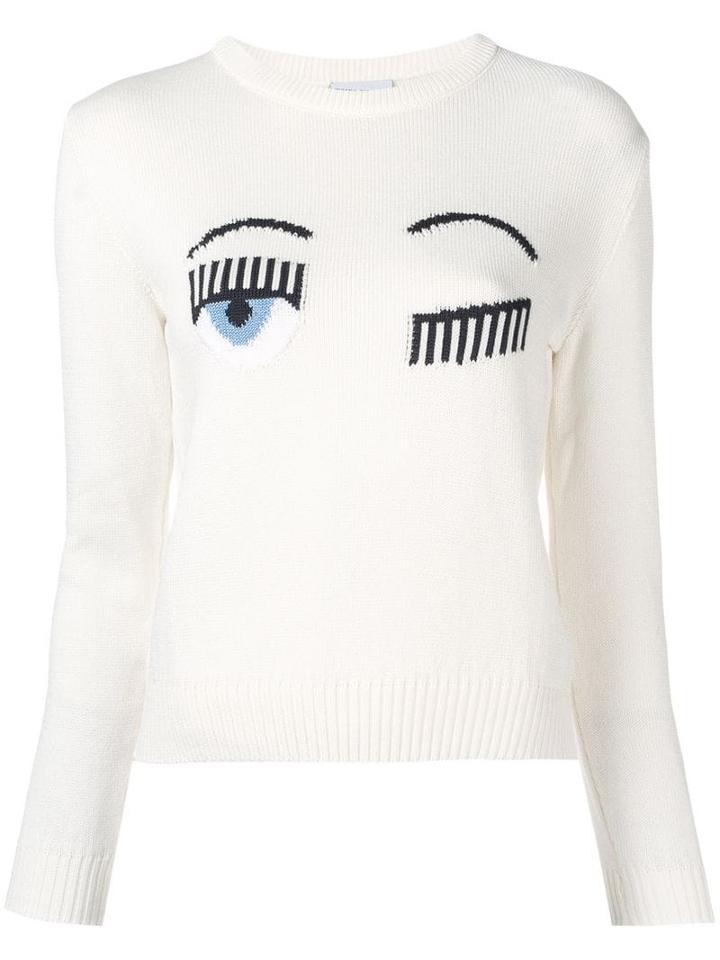 Chiara Ferragni Flirting Sweater - White