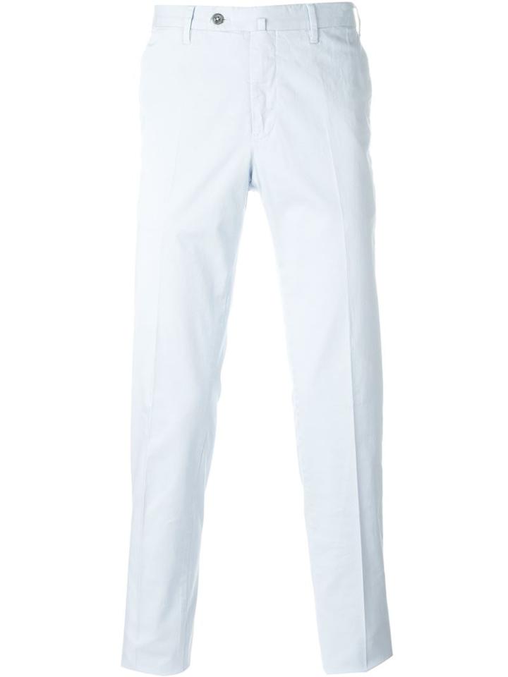 Pt01 Chino Trousers, Men's, Size: 54, Blue, Cotton/spandex/elastane