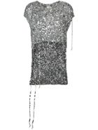 Ports 1961 Cropped Sequin Sweater - Metallic