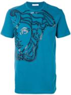 Versace Collection Medusa Print T-shirt - Blue
