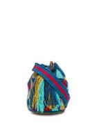Folkloore Colombian Mini Bucket Bag - Blue