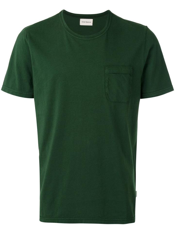 Oliver Spencer - Envelope T-shirt - Men - Cotton - L, Green, Cotton
