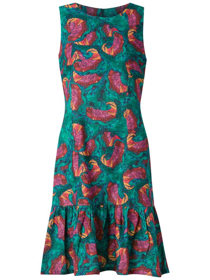 Isolda - Abstract Print Sleeveless Dress - Women - Cotton/linen/flax/viscose - 42, Cotton/linen/flax/viscose