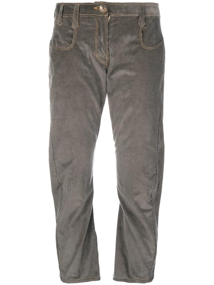 Atelier Bâba Amado Twisted Corduroy Trousers - Grey