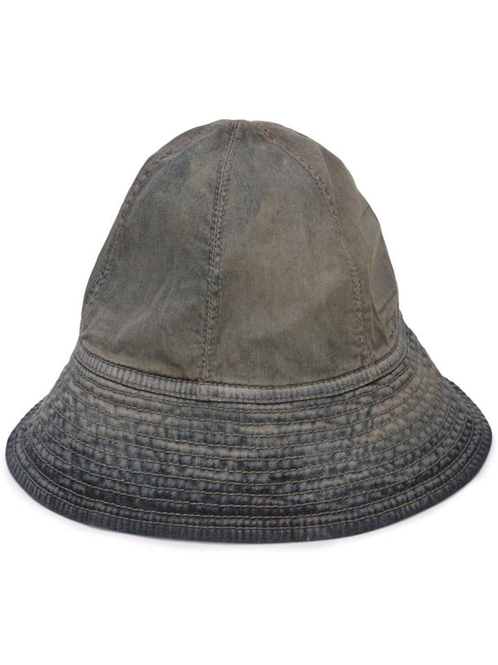 Rick Owens Drkshdw Denim Bucket Hat - Grey