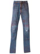 Walter Van Beirendonck Vintage 'pen Drawing' Jeans - Blue