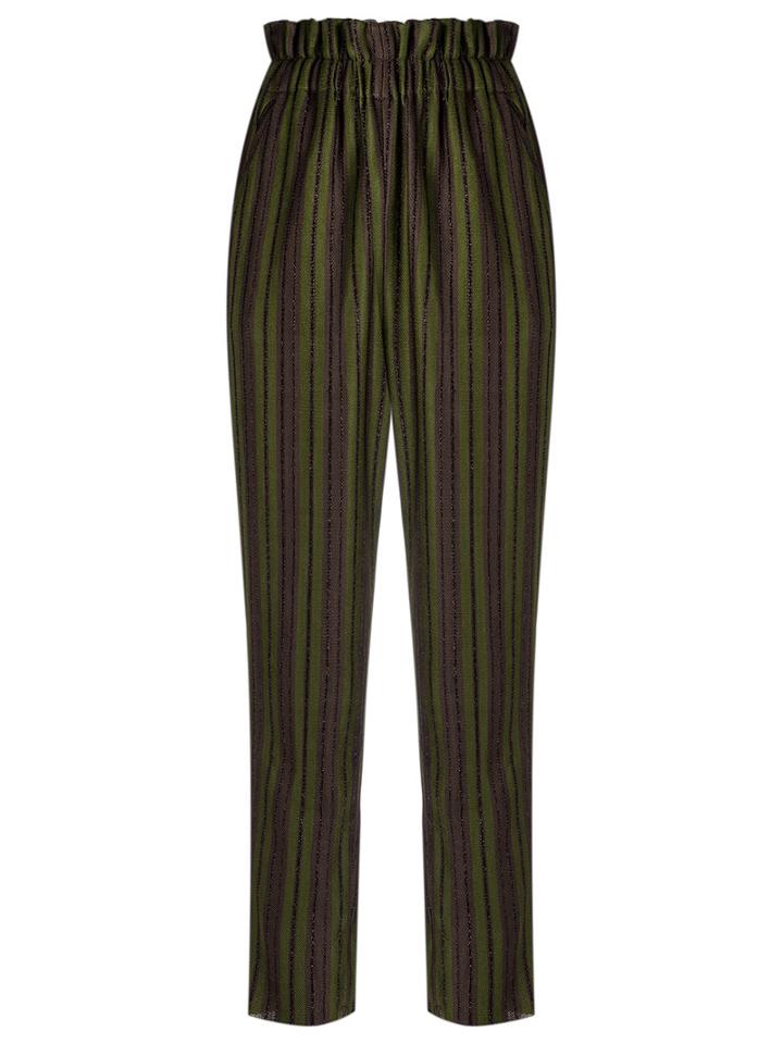 Gig - High Waist Trousers - Women - Polyamide - M, Green, Polyamide