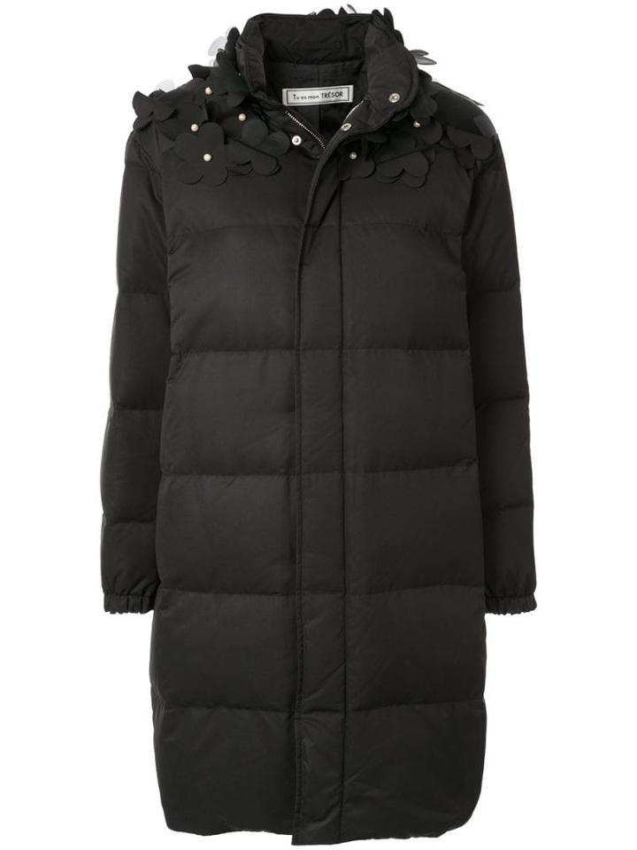 Tu Es Mon Trésor Padded Down Coat - Black