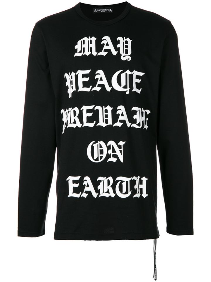 Mastermind World Front Printed Swatshirt - Black