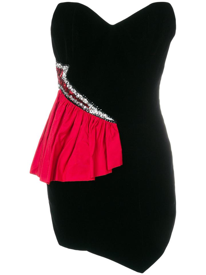 Alexandre Vauthier Lady Gaga Bustier Mini Dress - Black