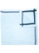 Faliero Sarti - Striped Scarf - Women - Silk/cotton/modal/cashmere - One Size, Blue, Silk/cotton/modal/cashmere