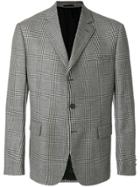 Versace Prince Of Wales Check Blazer - Grey