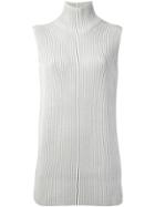 Hermès Vintage Sleeveless Knit Sweater - Grey