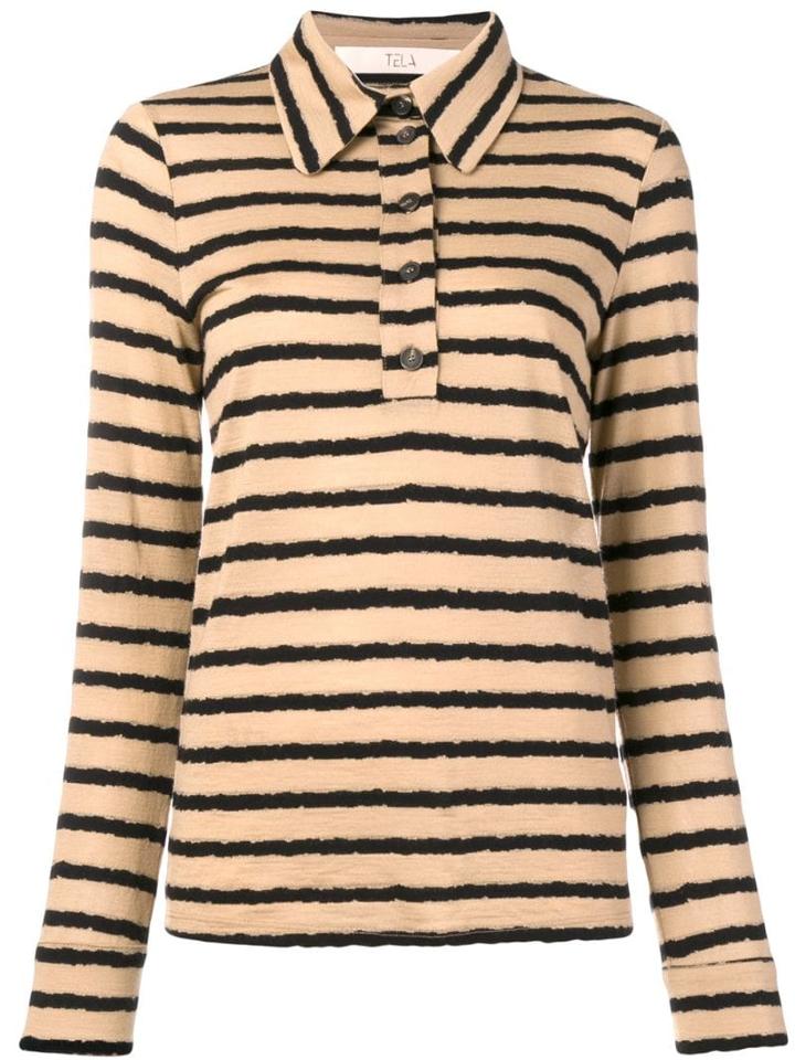 Tela Striped Polo Shirt - Neutrals