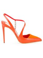 Olgana Chain Detail Pumps - Yellow & Orange