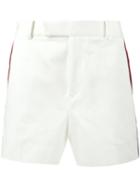 Gucci - Web Trim Shorts - Men - Cotton - 44, White, Cotton