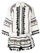 Dodo Bar Or Delilah Playsuit, Size: Small, White, Cotton