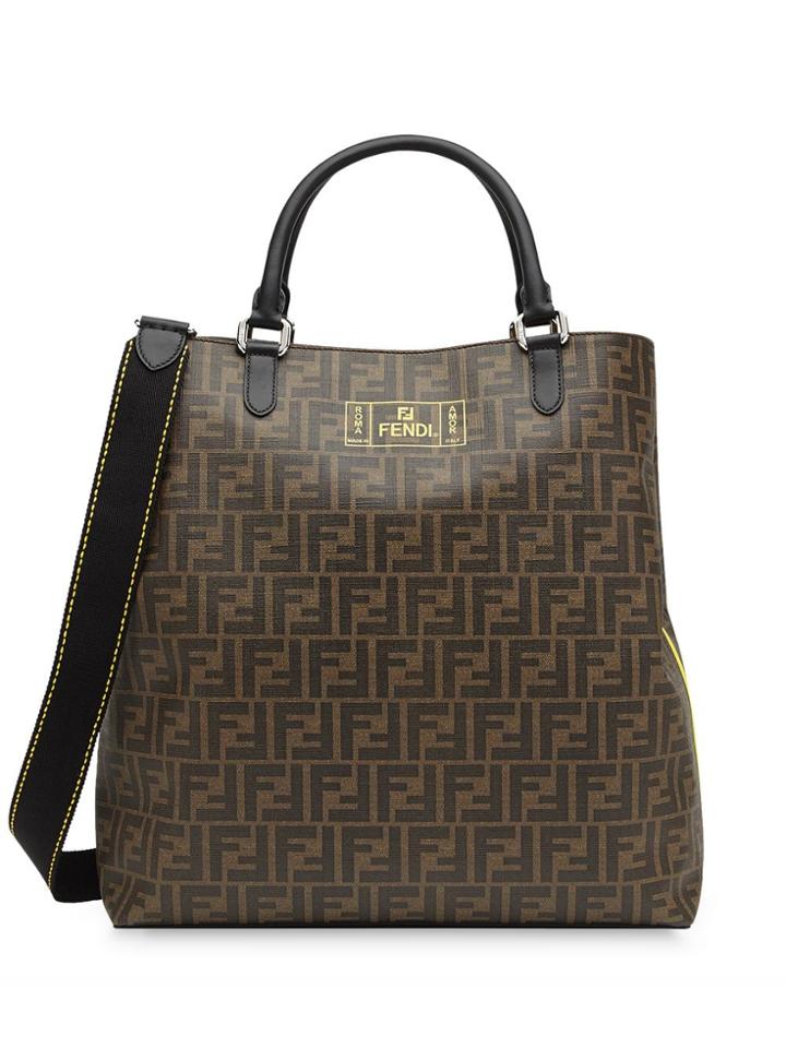 Fendi Medium Ff Shopper - Brown