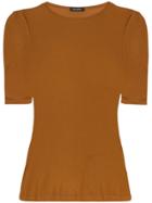 Goldsign Ribbed Stretch T-shirt - Brown