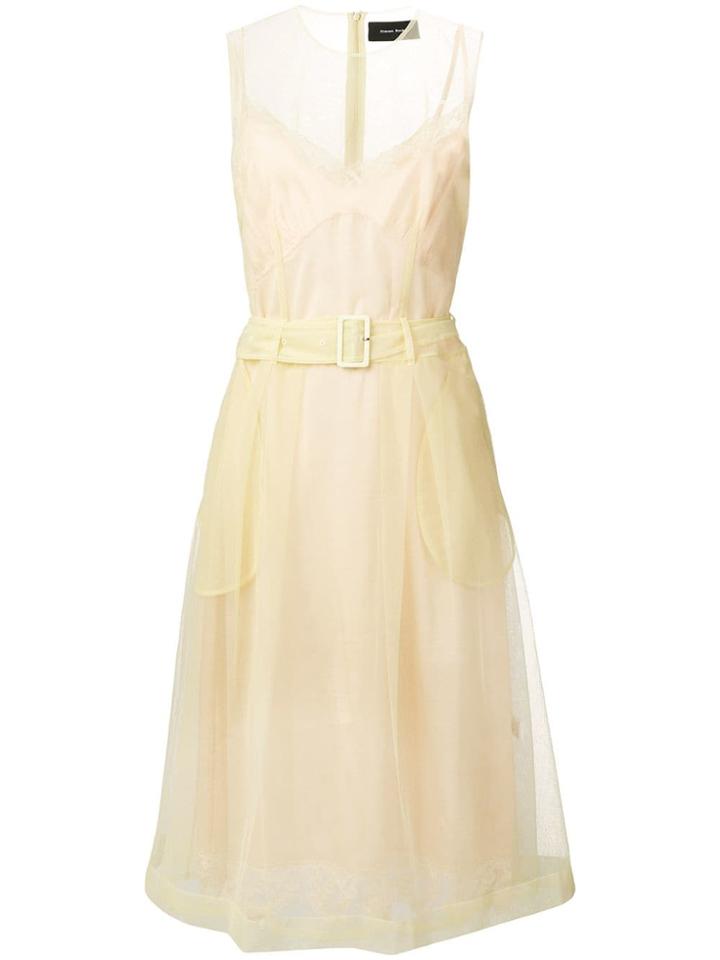 Simone Rocha Semi Sheer Midi Dress - Green