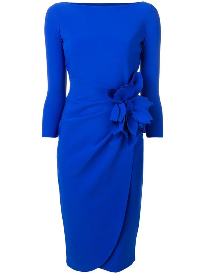 Le Petite Robe Di Chiara Boni Fitted Midi Dress - Blue