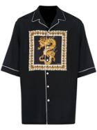 Versace Dragon Print Shirt - Black